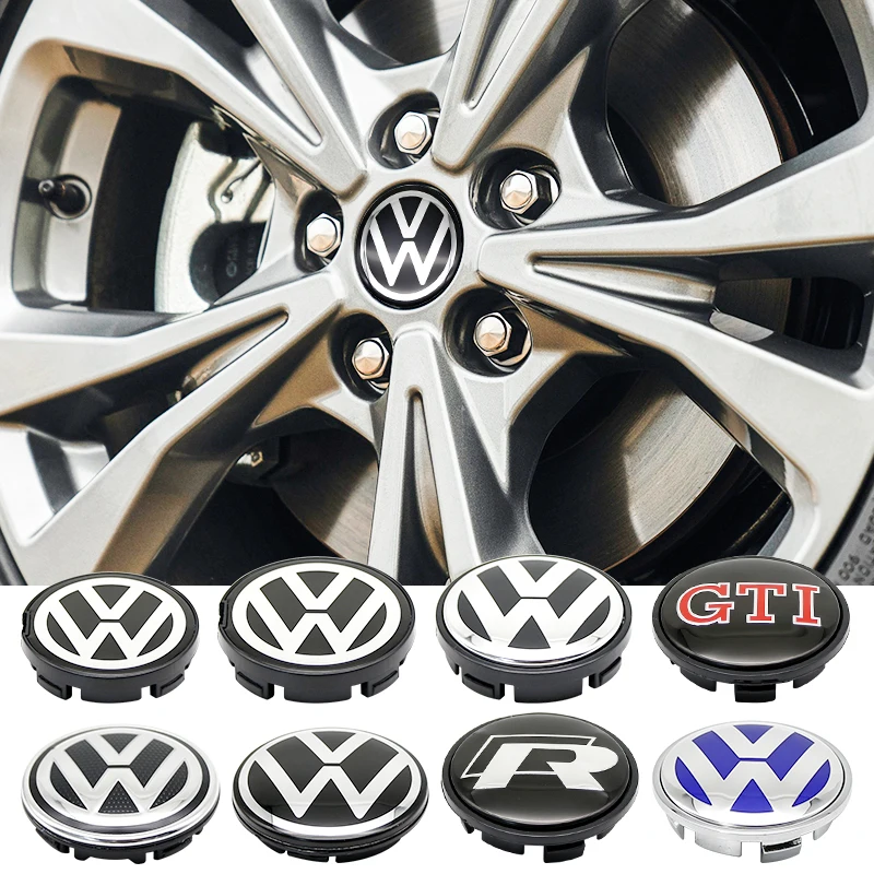 

4pcs VW Wheel Center Hub Caps 56mm 65mm 70mm Wheel Cover For Touran Golf 4 5 6 7 Polo Passat B5 B6 B7 CC 3D Premium Plus Pro Kit