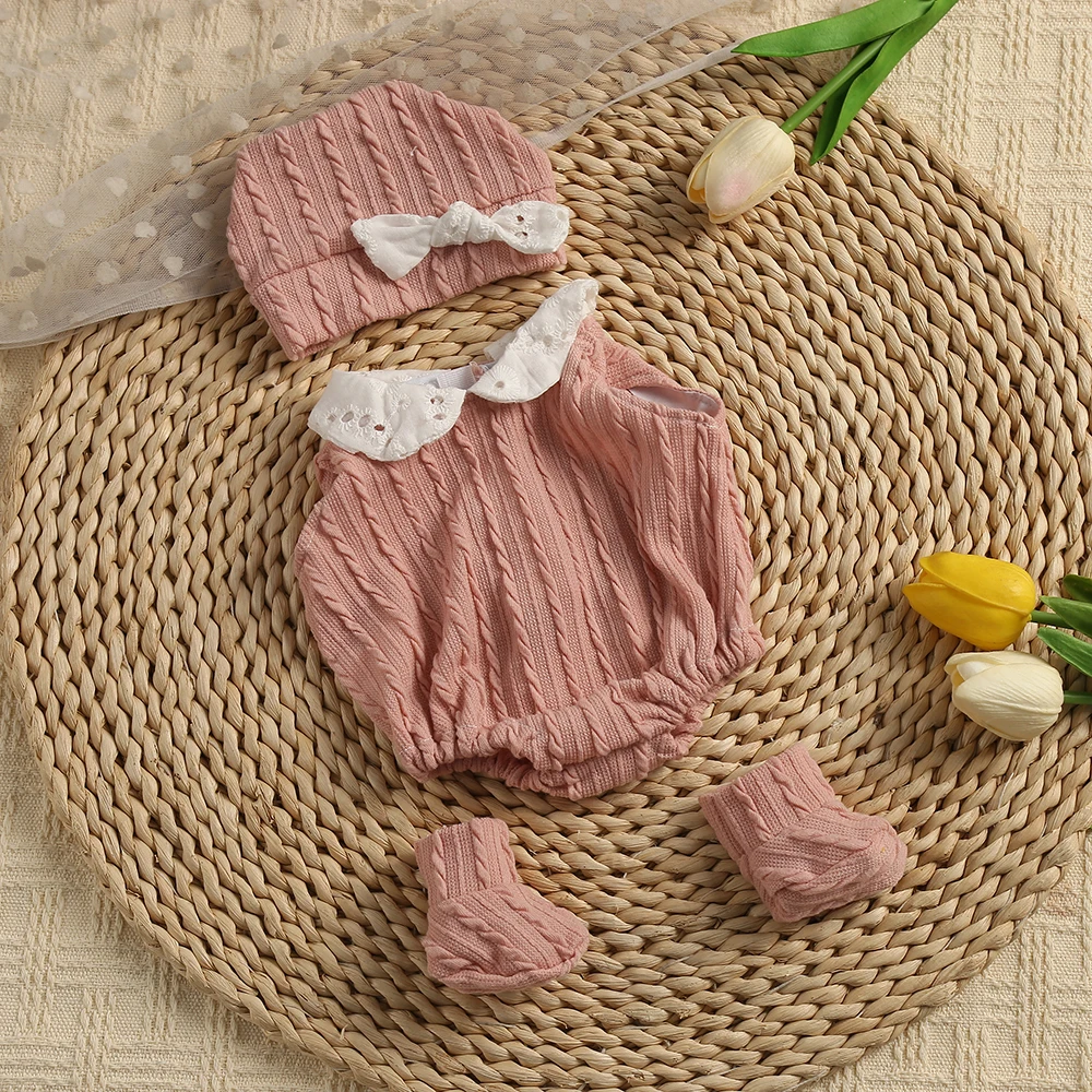 Doll Clothes for 40cm Born Baby Doll Sweater Clothes Dress Set for 16\