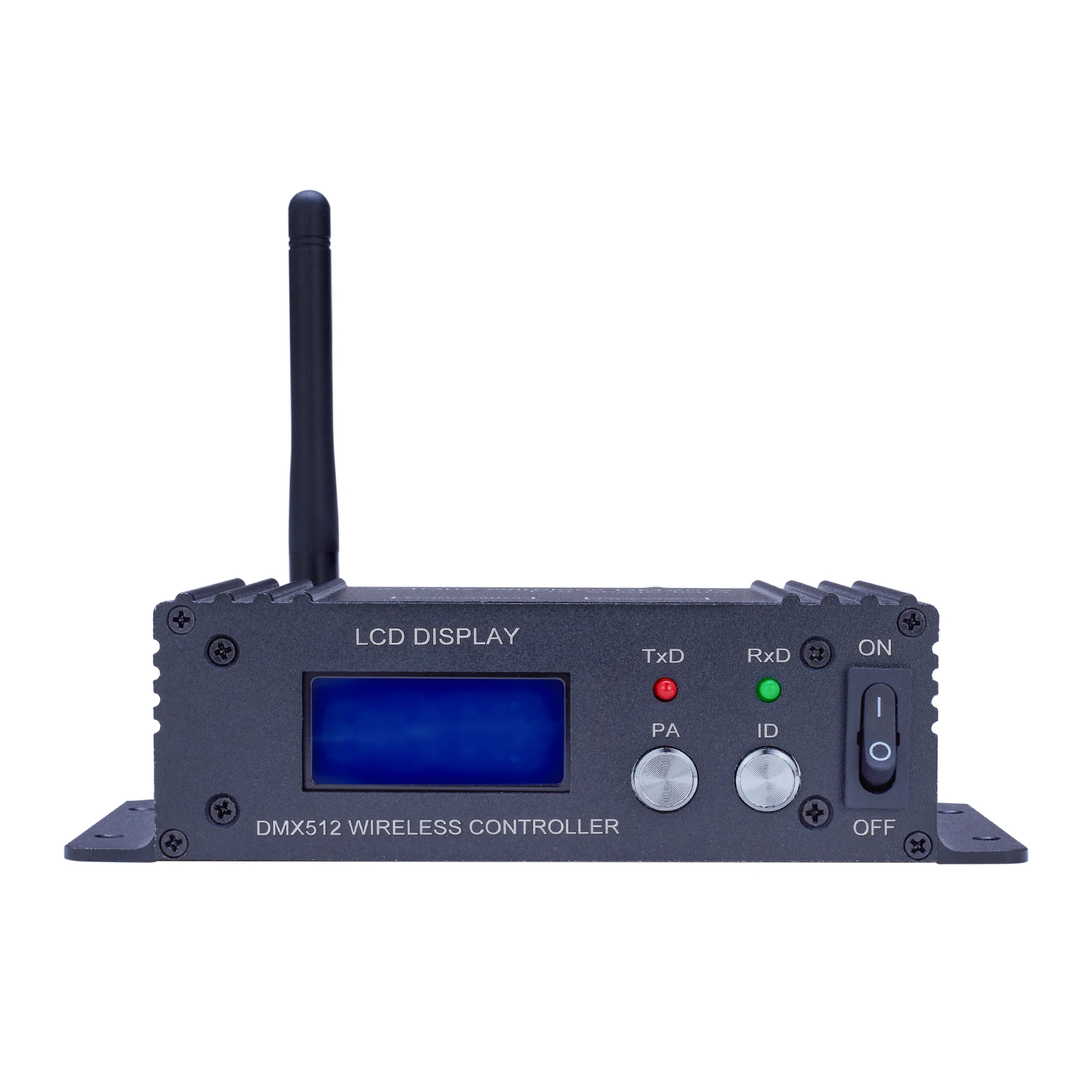 2.4G sans fil DMX 512 contrôleur émetteur récepteur LCD affichage puissance réglable répéteur contrôleur d'éclairage répéteur