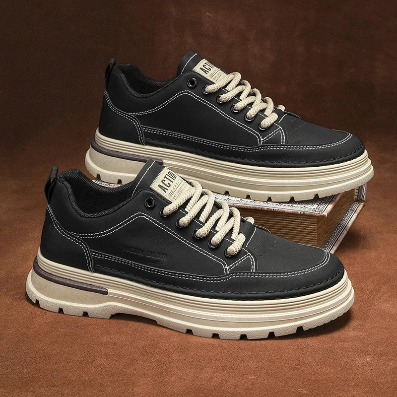 

Универсальные мужские повседневные кроссовки, новые осенние водонепроницаемые рабочие ботинки на толстой подошве, дизайнерские оригинальные мужские походные ботинки, Zapatos De Hombre