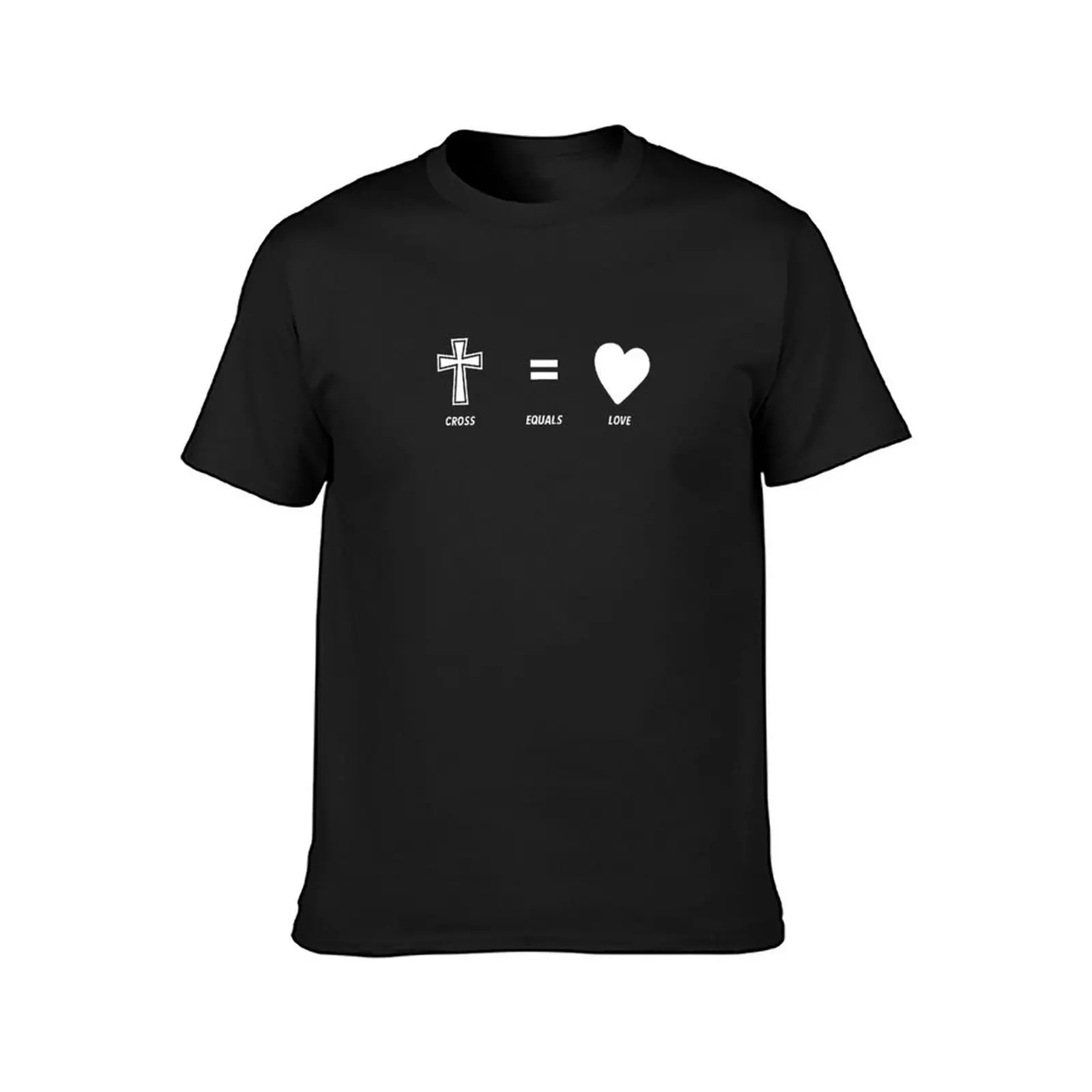 Cross Equals Love Inspiring Easter Christian Gift T-Shirt heavyweights sweat Blouse plus sizes mens t shirt