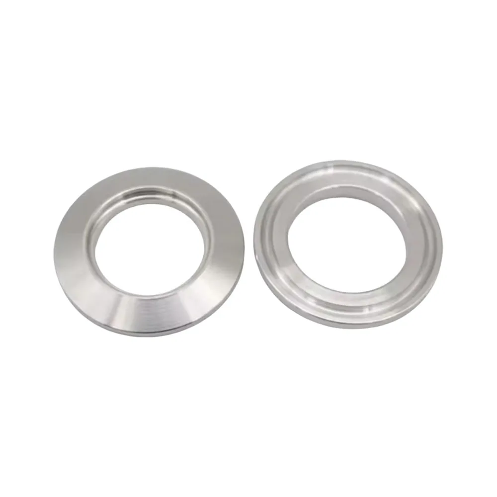 Sanitary Quick Opening Blind Pipe Fittings With Central Hole 304 Stainless Steel Three Clip Open End Cover With Groove 19-102mm