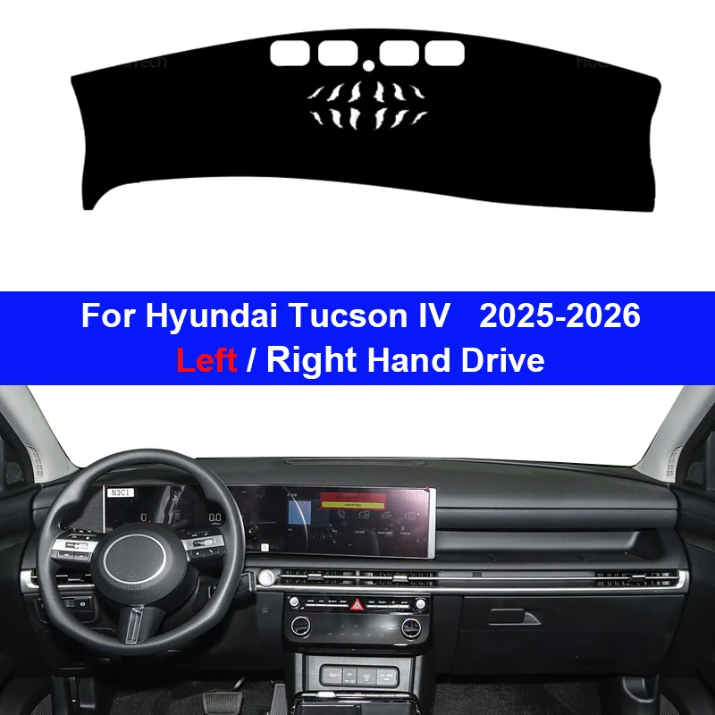 

For Hyundai Tucson IV 2025 2026 2027 Car Interior Accessories Anti-UV Pad Mat Dashmat Dash Pad Dashboard Cover Protector Carpet