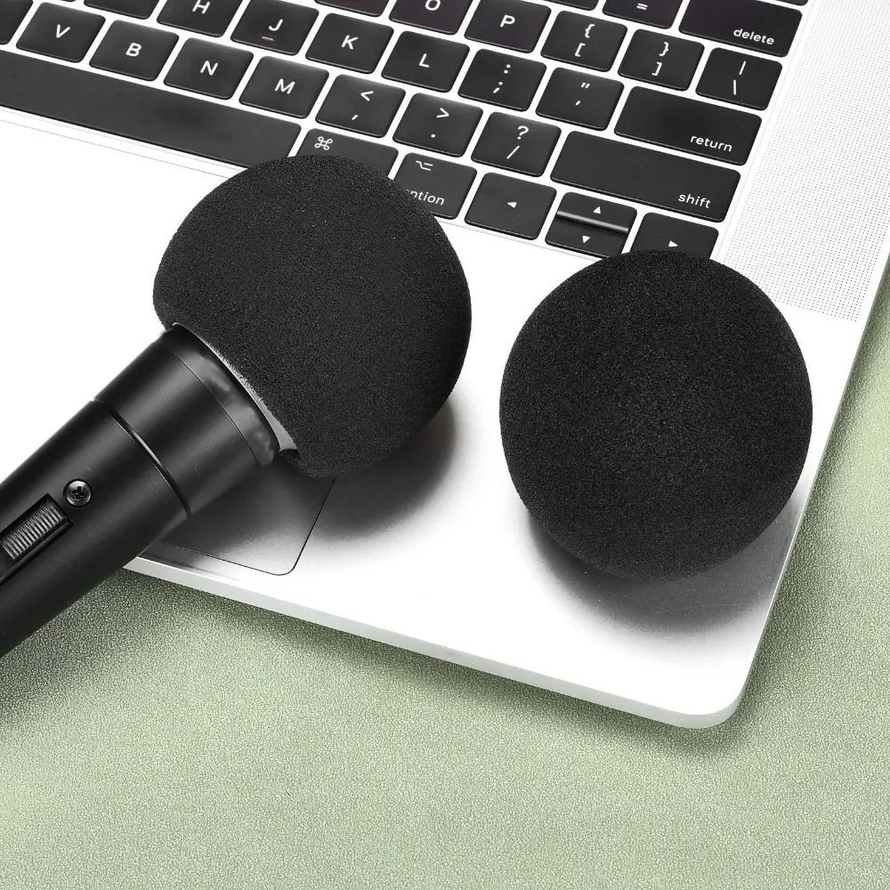 Replacement Mic Windscreen Cover Flocked Sponge Foam Windproof Microphone Pop Filter for Shure SM58 / SM48