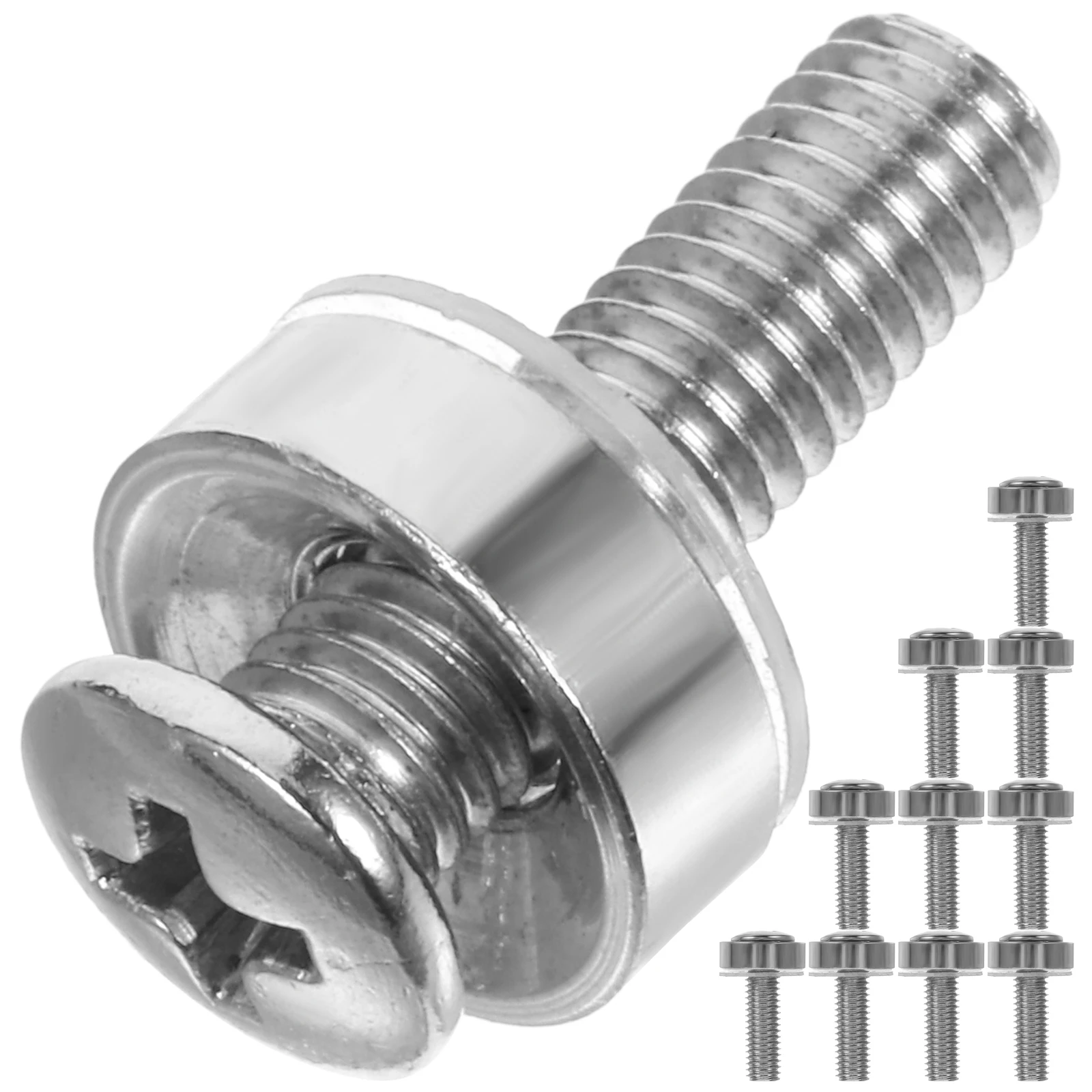 50pcs Stainless Steel Rack Mount Screws Cage Nuts M5 Server Rack Screws Mounting Cage Square Insert Zinc Coated Corrosion