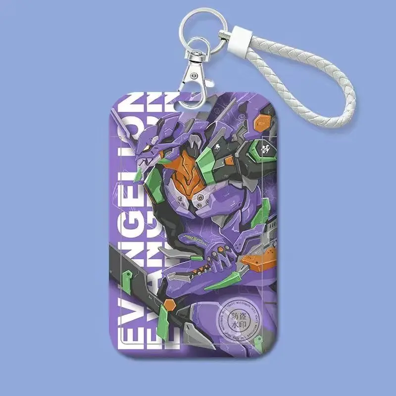 EVANGELION Kaarthoes Anime Cartoon Ayanami Rei Student Campus Kaarthouder Schooldeur Toegang Maaltijdkaart Shell Werknemer Kaarten Case