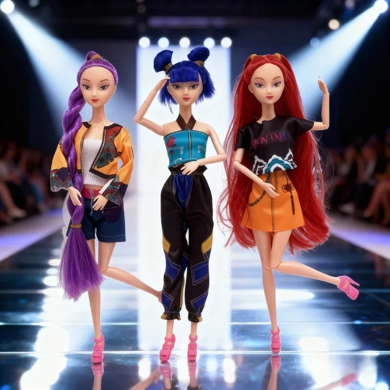 2025 Hot Kpop Demon Hunters Action Figure Ornamento Derpys Tiger Rumi Mira Zoey Sussy Ornamento per i fan Regali di compleanno ﻿ per ragazze