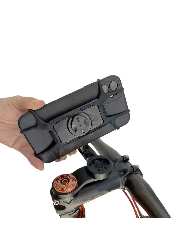 AliExpress BRSHEGFH Bicycle Mobile Holder Mount For SRAM Garmin Bike Phone Holder Silicone Strap Motorcycle Shockproof Road MTB Cycling Bracket Kit