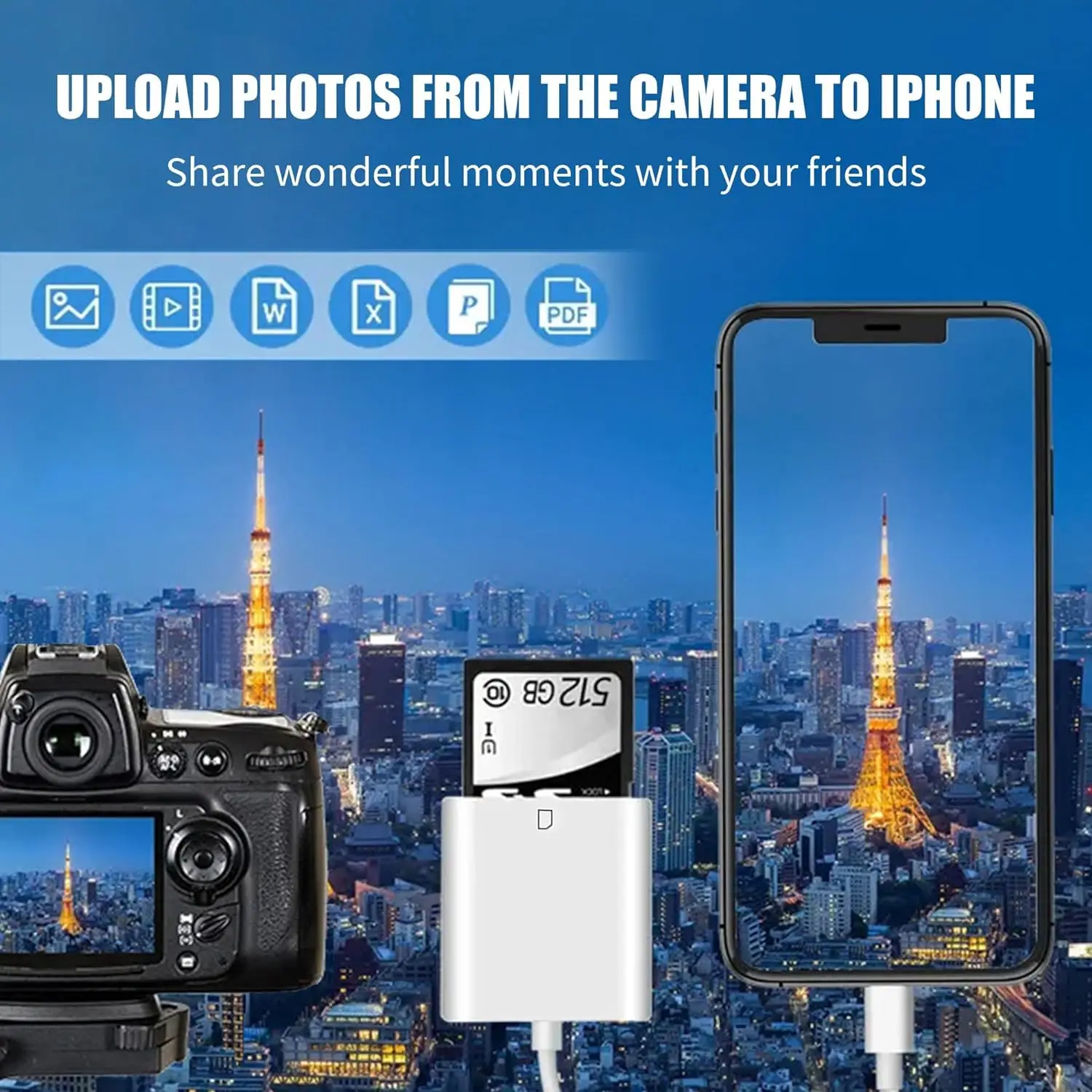 قارئ بطاقات Otg usb من النوع c إلى tf ، محول بطاقة ذاكرة لهاتف iphone 15 pro max plus جهاز كمبيوتر محمول