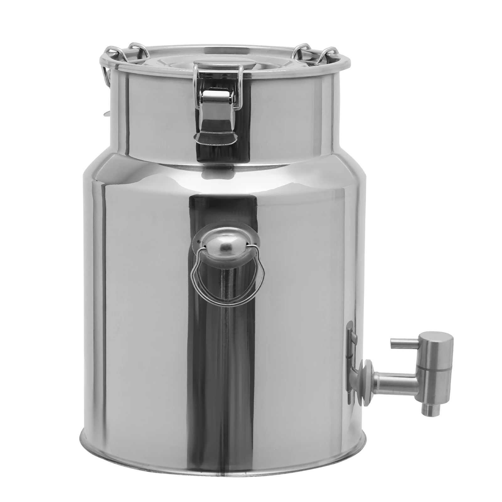 Beverage Drink Dispenser, 304 Stainless Steel Milk Can, Milk Transport Barrel for Storing Liquid Products Such As Grease, Ghee