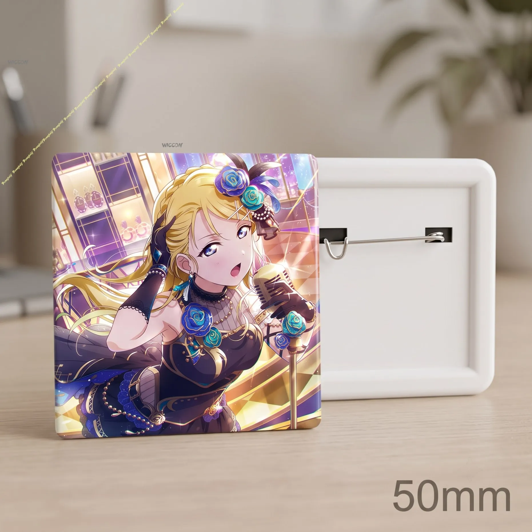 Love Live! School Idol Project Eli Ayase KKE Anime Badge, μ's Eli Ayase Collectible Pin Brooch Gift  Eli Ayase Love Live!  Badge