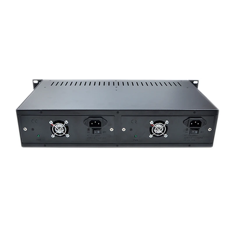 2U 14 Slots 19inch Rack Mount Chassis,Single/Dual Power Supply Fiber Optic Media Converter Chassis/ Empty Rack Mount