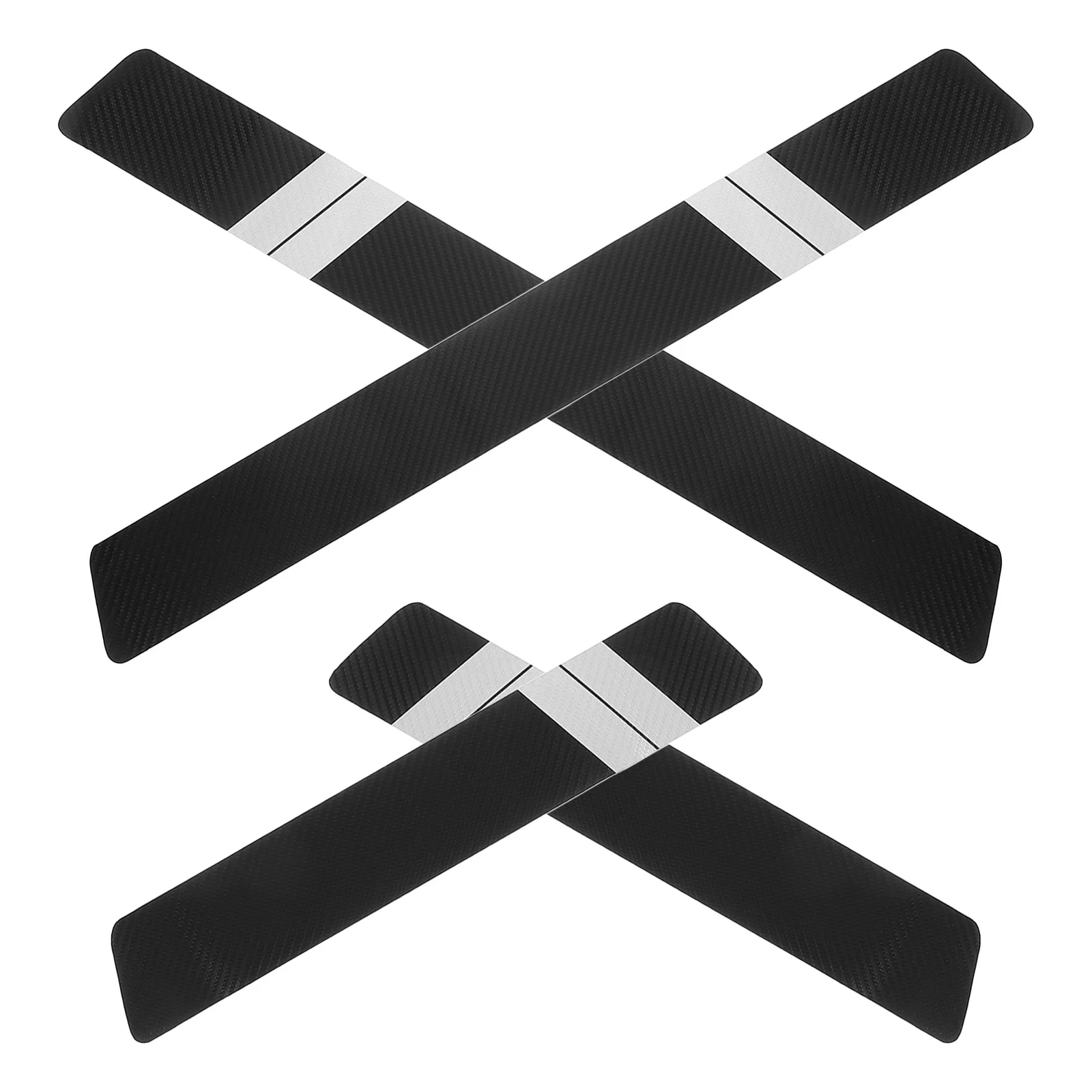 

4Pcs Car Door Sill Protectors Universal PU Anti Scratch Entry Guards Decorative Strips Auto Interior Trim