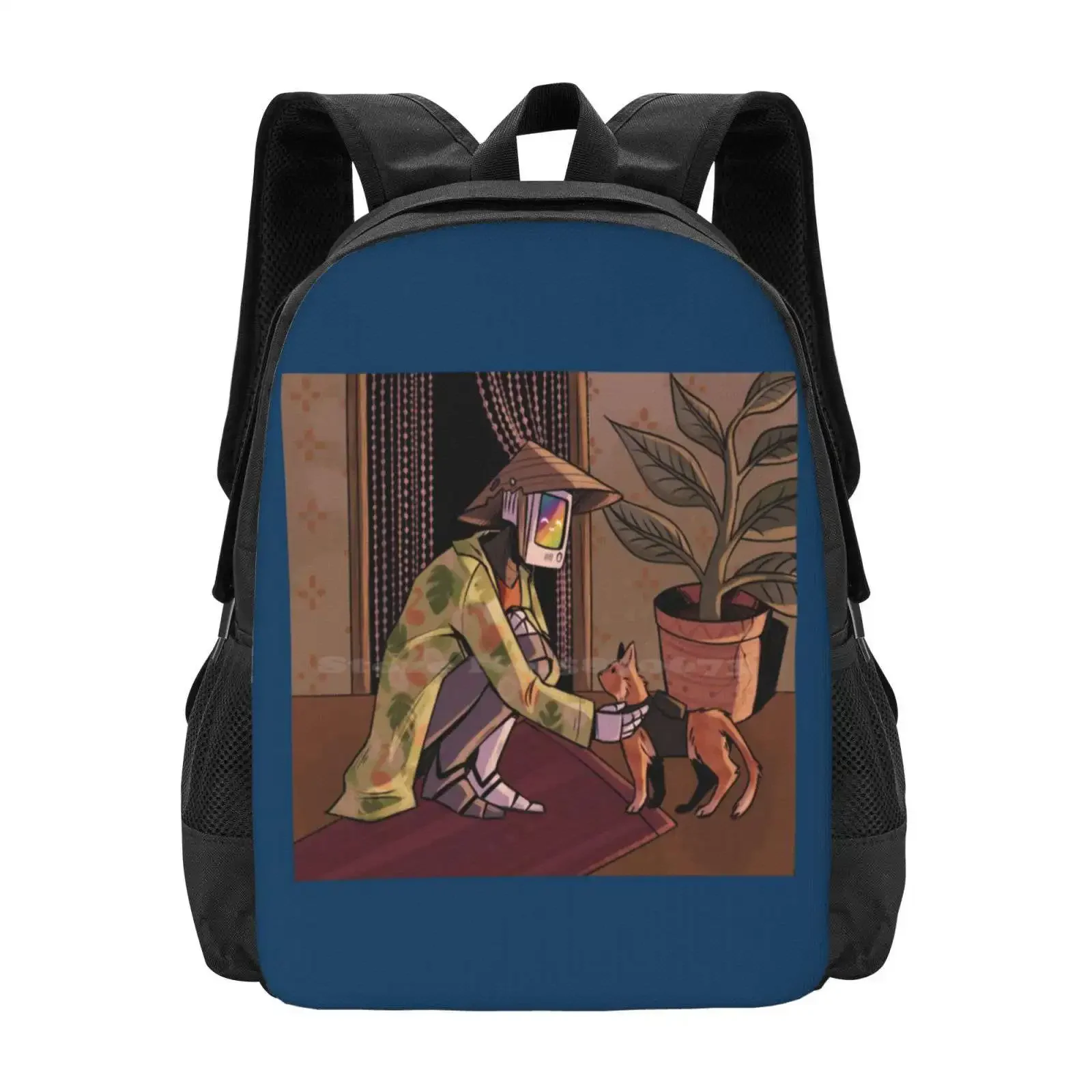 

Stray Game Cat Night Hot Sale Schoolbag Backpack Fashion Bags Stray Cat Game Stray Cat Stray The Cat Game Stray Game Does The
