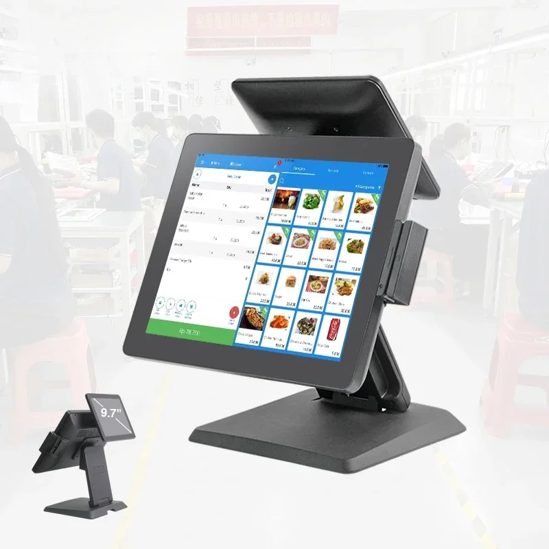 CARAV Factory Wholesale Price 15 Inch Aluminum Alloy POS All In One System Cash Register Supermarket POS System