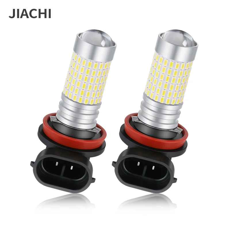 jiachi 100PCS NEW BRIGHTNESS H11 SMD 3014 FOG LED LIGHT CAR LAMP DAYTIME DRIVING BULB