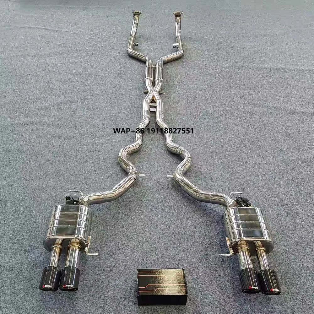 A-HPF Factory Titanium Valved Catback Exhaust Pipe for  M6 F06/F12/F13 4.4TT High Performance Tuning Exhaust Pipe System