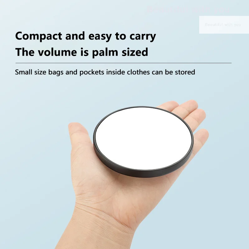 New6.5/8.5cm 5X Vergrootglas Zuignap Wandmontage Ronde Badkamer Spiegel Bad Make-Up Cosmetische Make Up Spiegels accessoires