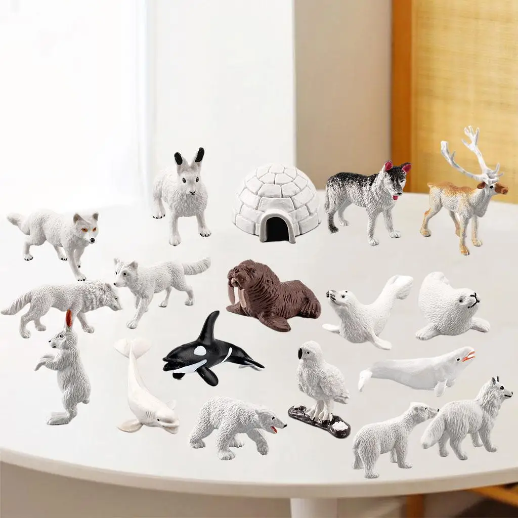 Figurines d'animaux d'Auckland, jouet éducatif, figurines d'action miniatures pour enfants, 18 pièces