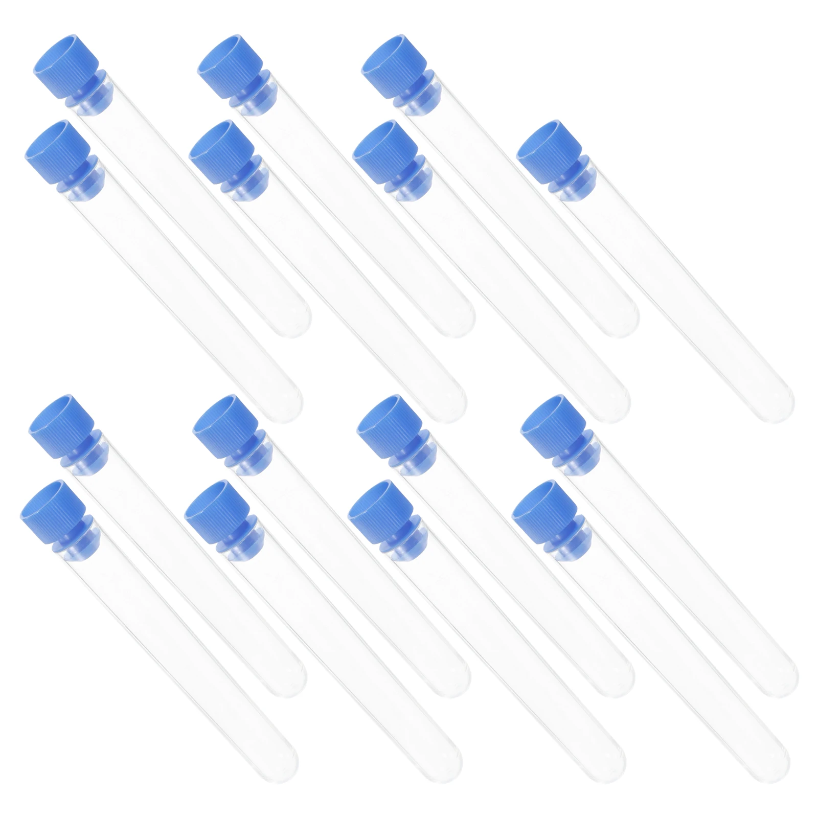 

50pcs Small Vials Test Clear Tubes Tubes Clear Plastic Vials for Experiments Plant Propagation Sample Storage