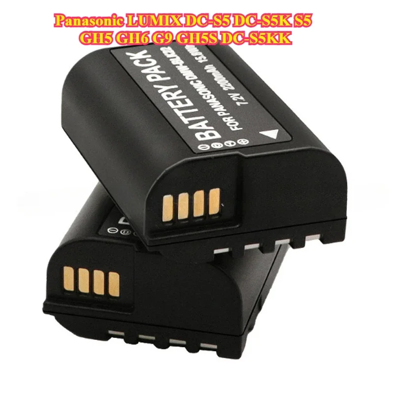 DMW-BLK22 2200mAh Battery DVLCQ005Y Charger for Panasonic LUMIX DC-S5 DC-S5K S5 GH5 GH6 G9 GH5S DC-S5KK