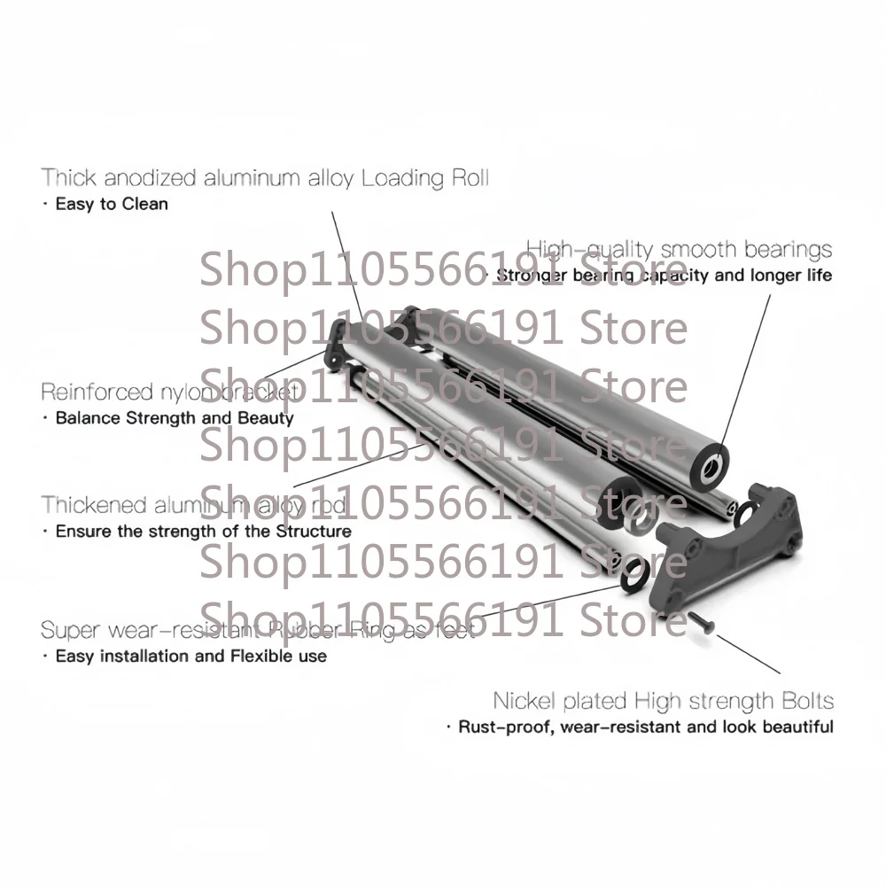 45cm Roll Material Support Frame Mobile Advertising Material Placement Rack