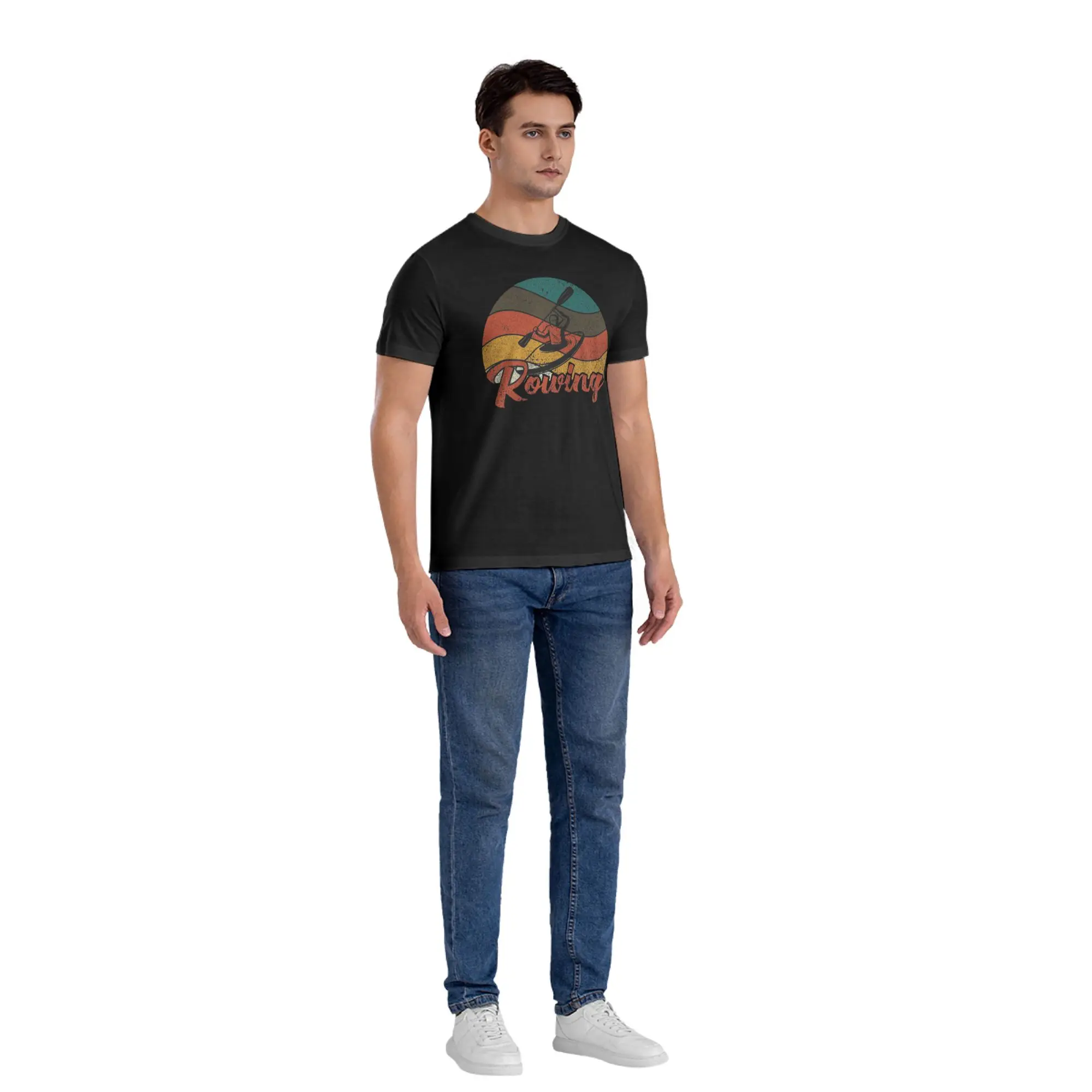 Rowing Rowers T-Shirt for Men Cotton T Shirts Men's Tees Short Crew Neck Summer Clothes Tops S-6XL