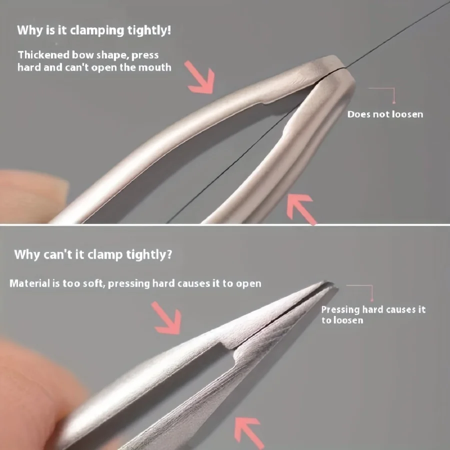 1 قطعة ملاقط تمديد الرموش المهنية مستقيم ومنحني ملاقط رمش للفنانين المهنية رمش تمديد ، الفتيات