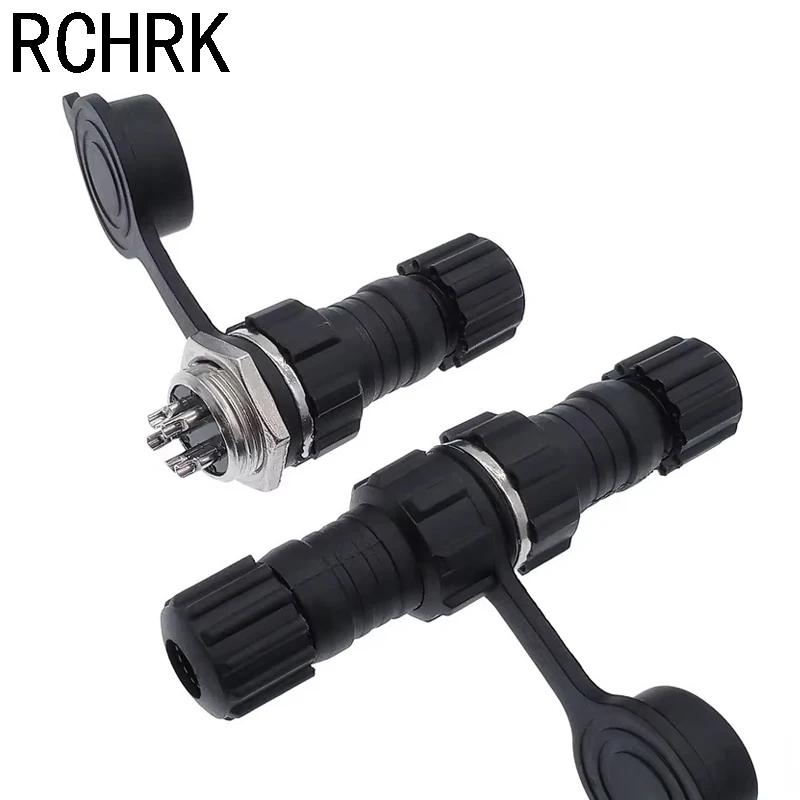 1Pcs  Connector GX16 Waterproof Docking Back nut Male&Female Plug And Socket 2pin3pin5pin6pin7pin8pin9pin10pin M16