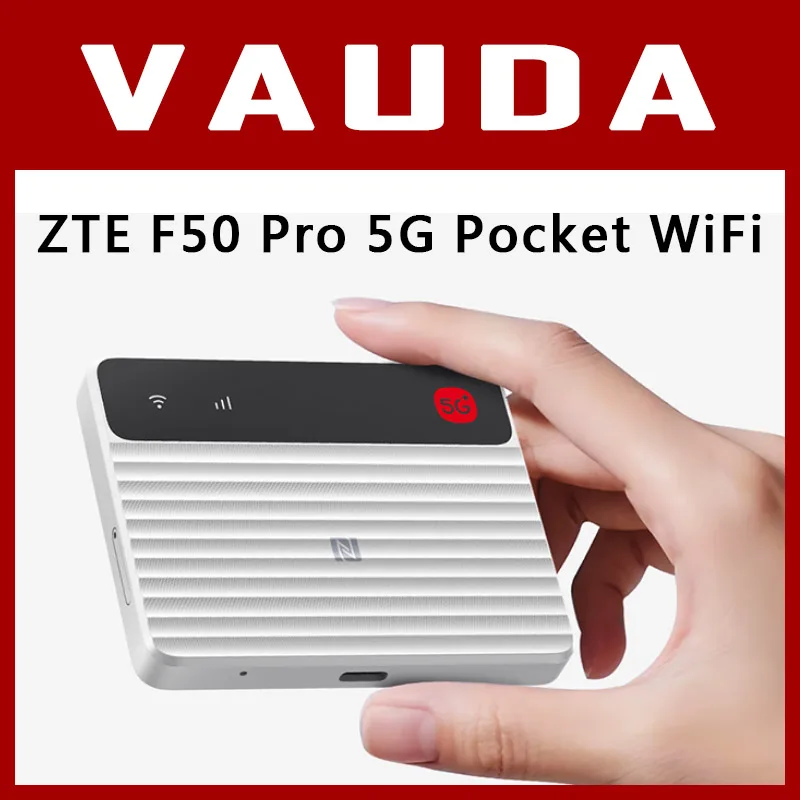 Versión Global ZTE F50 Pro MU3356 5G, Módem de Tarjeta SIM, WiFi 6, Router de Bolsillo Portátil, Desbloqueado, MiFi 5G (Sin Batería)