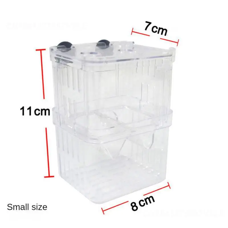 Multi-function Breeder Acrylic Aquarium Does Not Take Up Space Durable Pet Supplies Guppy Hatching Box Double Layer Breeding