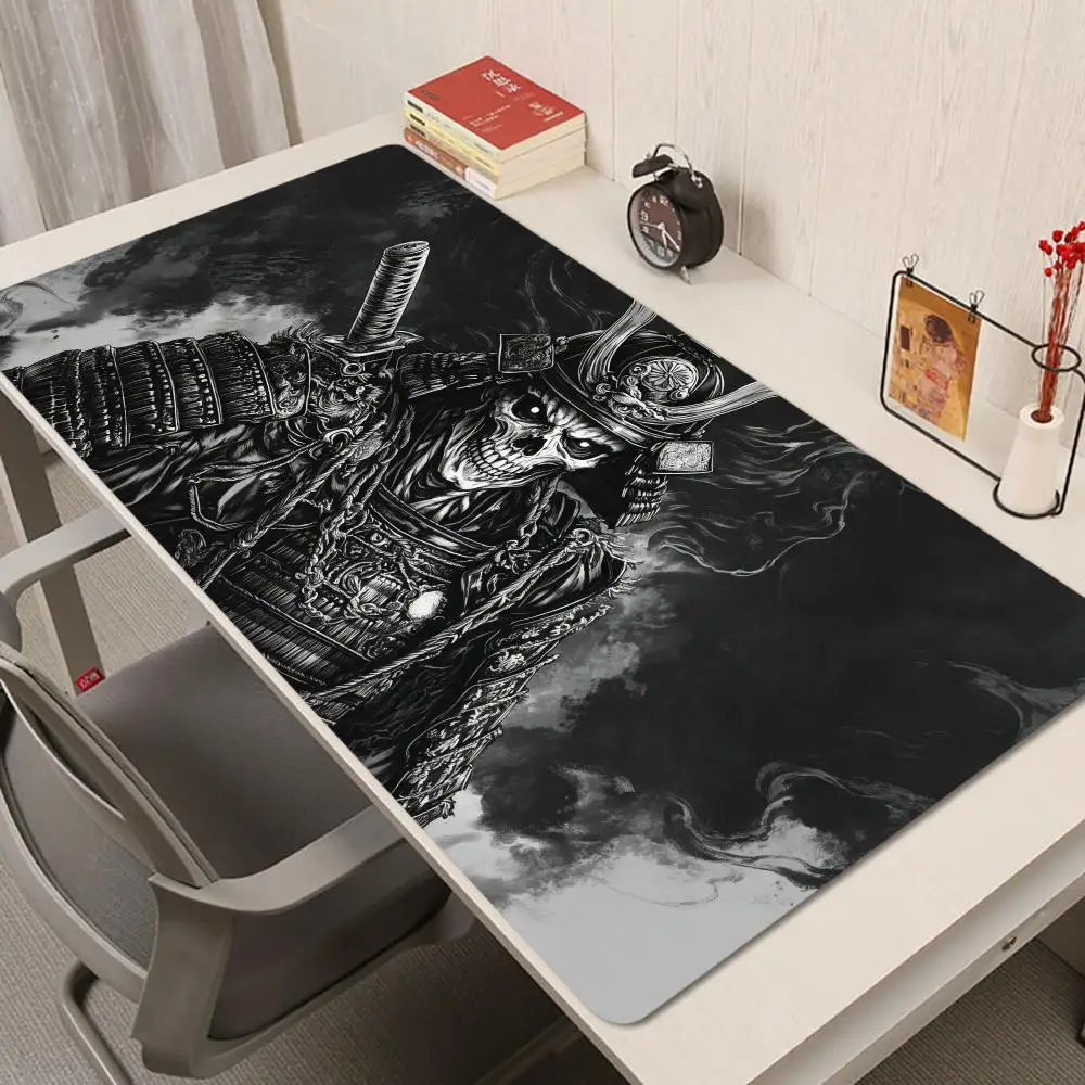 Dark skeleton warrior ancient armor table mat game card pad laptop  bedroom learning office desktop games large size playmat