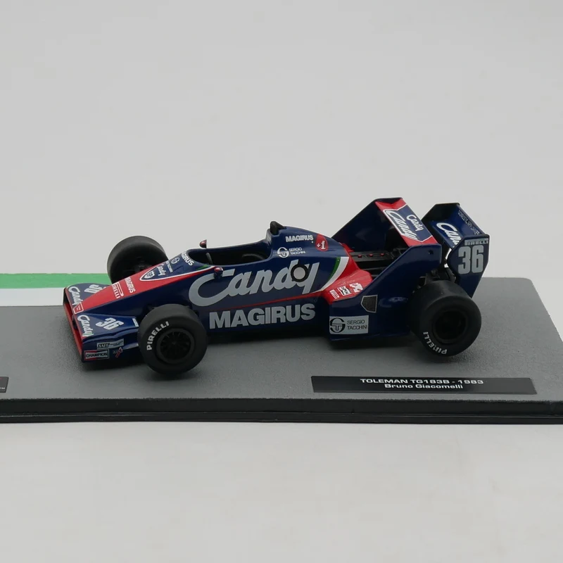 Ixo 1:43 TOLEMAN TG183B 1983 Bruno Giacomelli Diecast Car Model Collection Metal Toy Vehicle