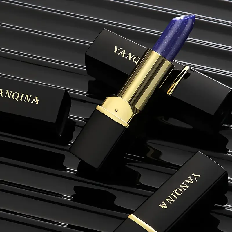 블루 로즈 컬러 변경 립스틱 립 케어 매직 온도 변경 레드 립 글로스 방수 메이크업베이스 여성 뷰티 화장품