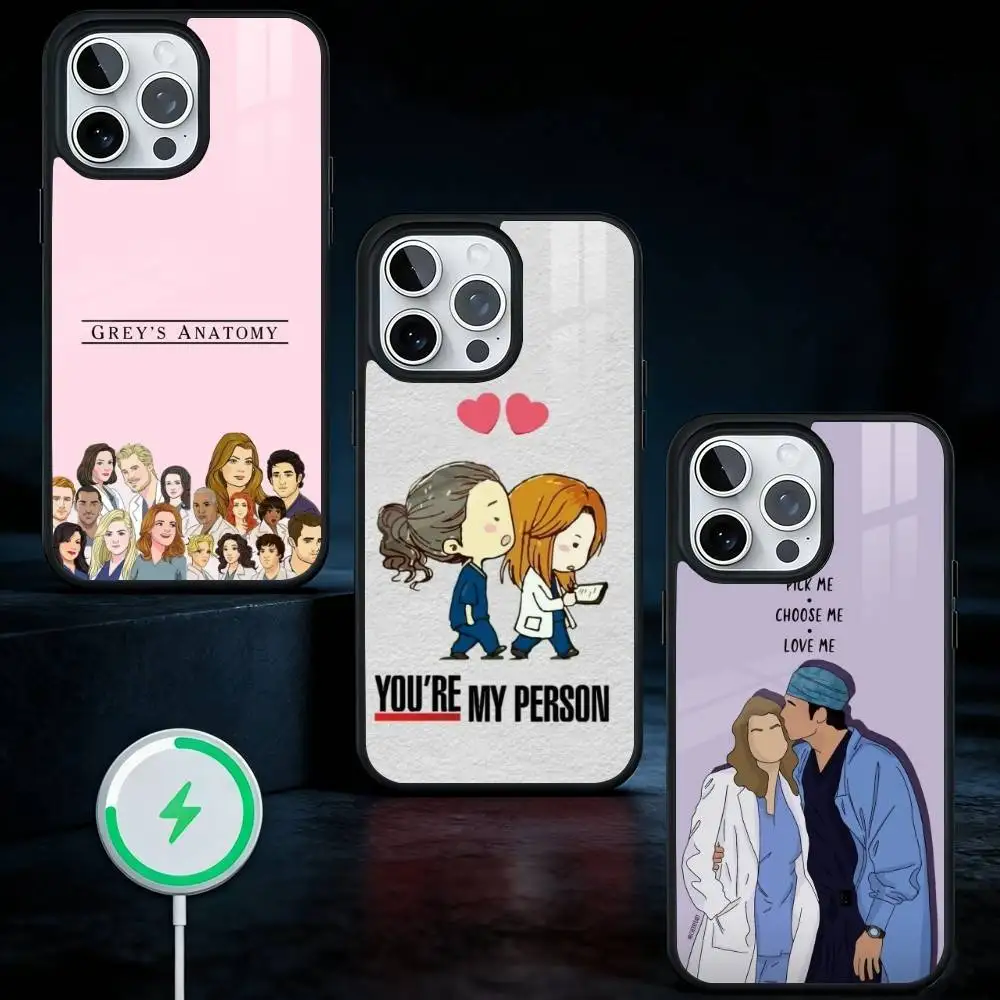 

G-Greys Anatomy You are my person Phone Case For iPhone17,16,15,14,13 Plus,Pro Max Magnetic For Magsafe Wireless Charging