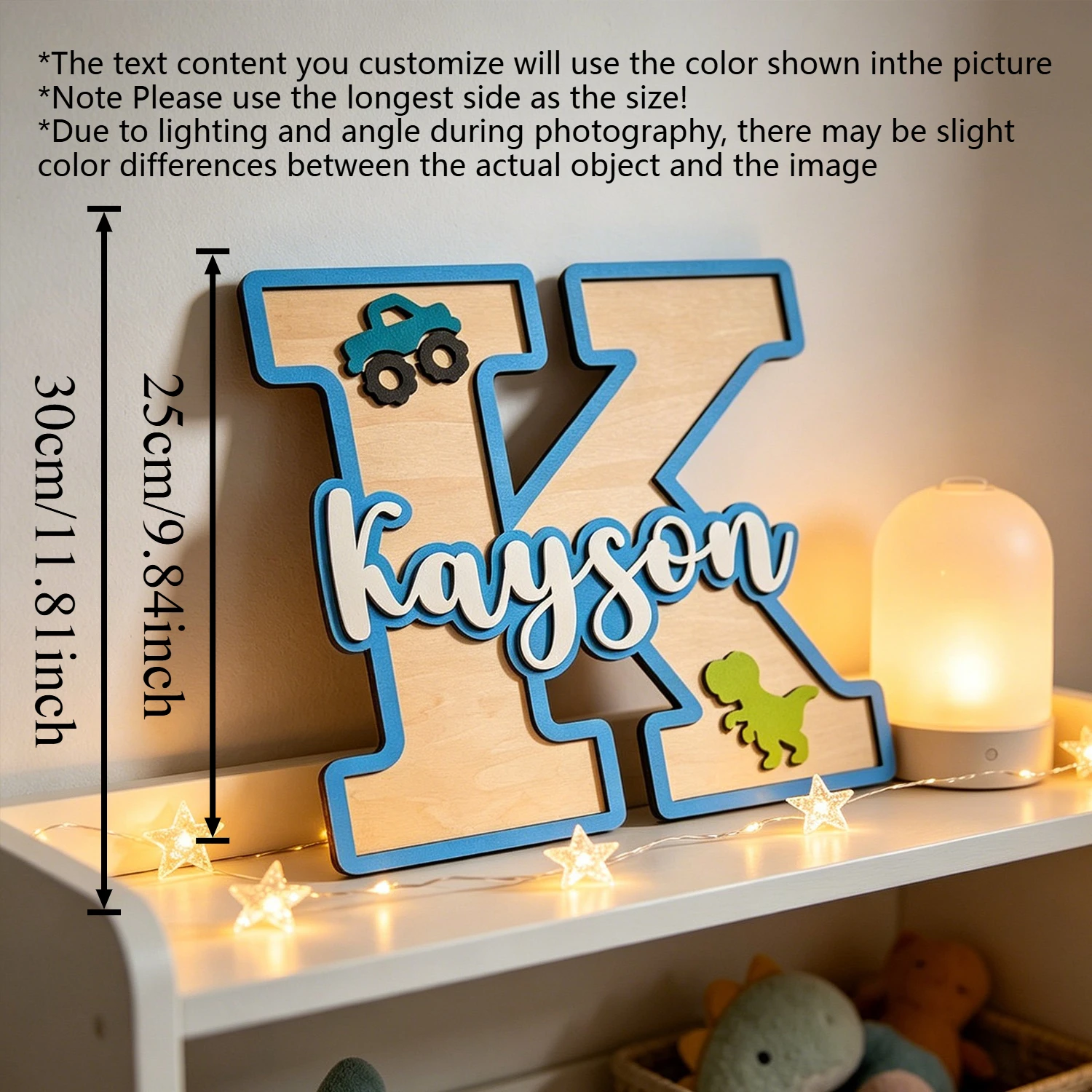 1pc Wooden Surname Brand with  - مراجعة Home Decor Brand وسعره