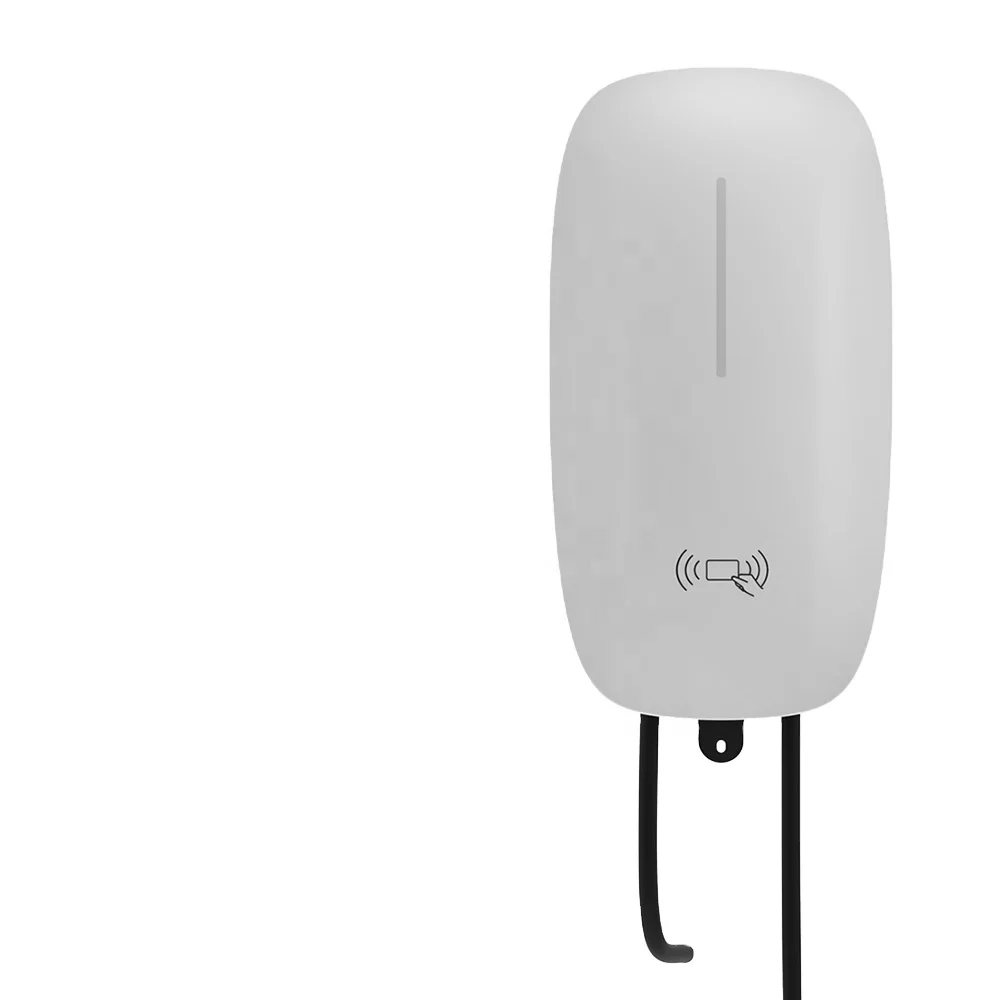 AC 7kW Fast Charging Wall-Mounted EV Charging Station AutoStart with RFID Card CE Type 2 32A Rated Current for Home Use