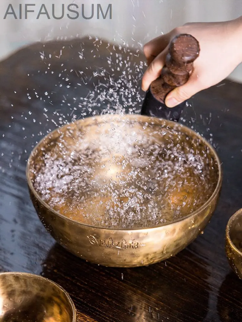 Nepal Handmade Singing Bowl Meditation Sound Healing Copper Chime Alms Bowl Buddha Sound Bowl