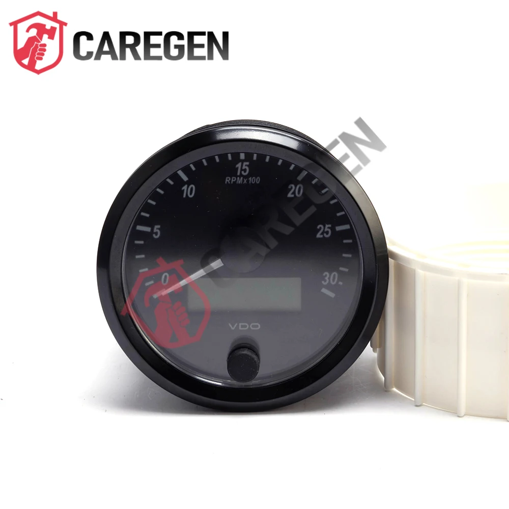 Genuine VDO A2C3080300001 Programmable Tachometer RPM Gauge 12V 24V For Diesel Generator Marine Construction Engine Instrument