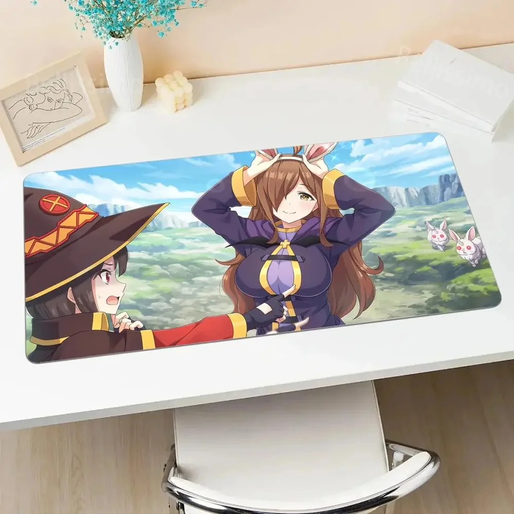 Alfombrilla de ratón para teclado K_konosuba de Anime, alfombrilla de ratón duradera de goma, alfombrillas de ratón grandes para juegos, accesorios de ordenador, regalo para novio