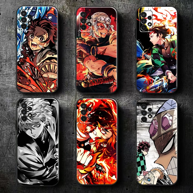 Demon Slayer Kamado For Samsung Galaxy A73 A72 A71 A54 A53 A52 A34 A33 A32 A22 A23 A24 A25 A15 A13 A05 Phone Case Carcasa