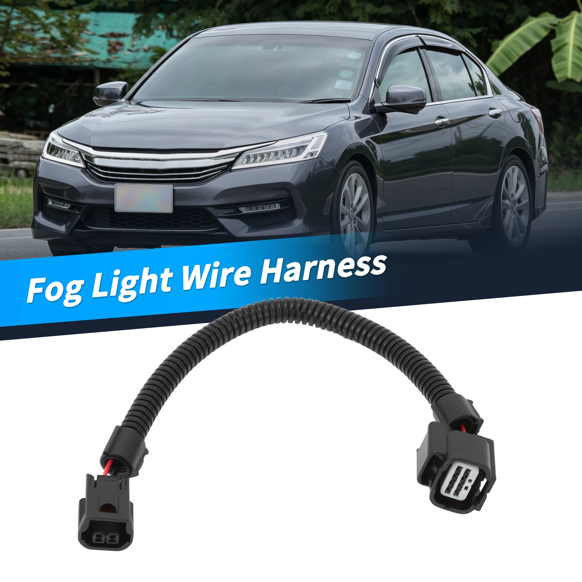 UXCELL Front Bumper Fog Light Wiring Harness Connector for Honda Accord 2016 2017