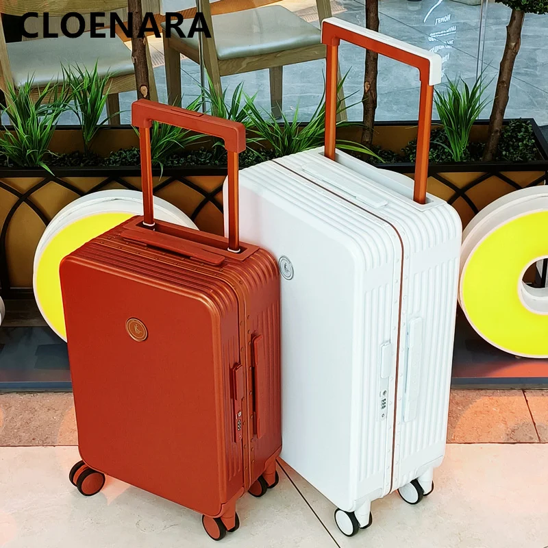 Imagem -02 - Colenara 20 24 26 29 Polegada a Nova Bagagem Universal Alumínio Frame Trolley Case com Caixa de Código de Embarque Portátil Rolling Suitcase