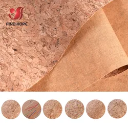 20x30cm Natural Color Faux Leather Sheet Thin Soft Cork Ribbon Fabric Suitable for Bags Laptop Case Packaging Material DIY Craft