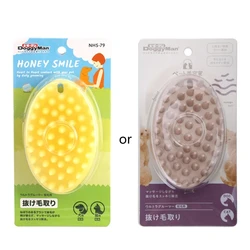 for Cat and Dog Massage Brush Easy to Clean Dog Bath Brush Soft Bristles for Shedding Bath Grooming Brush Soothing Comb