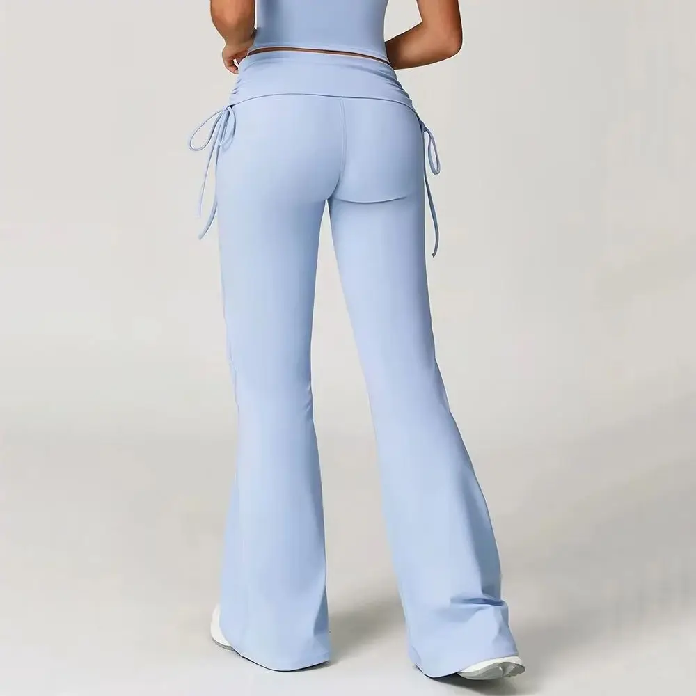 High Waist Fitness Women Sports Flared Leggings Women Breathable Latin Dance Pants Women Fitness Bell-Bottoms Casual Yoga Pants