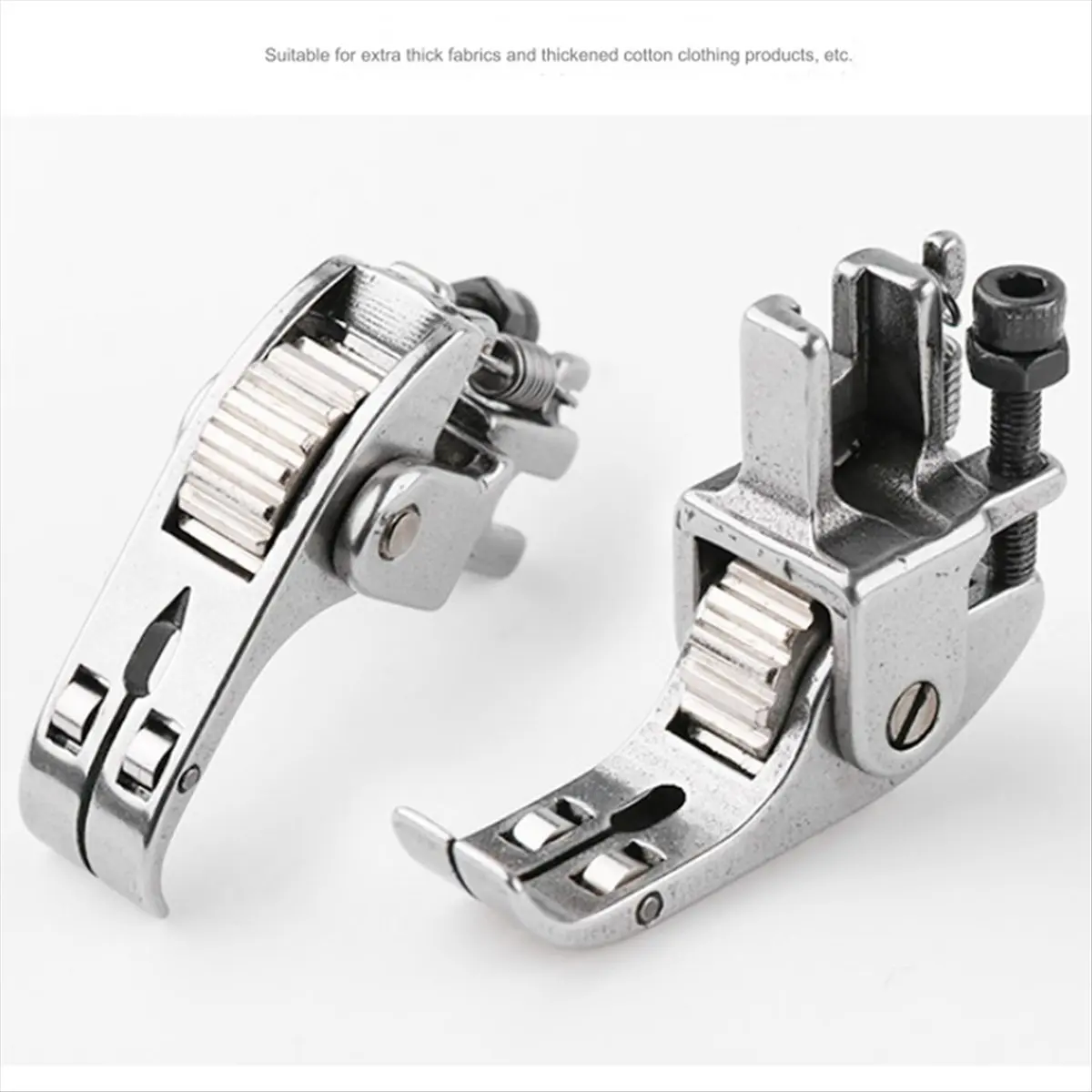 A63K& B Three Wheels Thick Roller Presser Foot for Industrial Sewing Machine Multifunctional Wheel Presser Foot