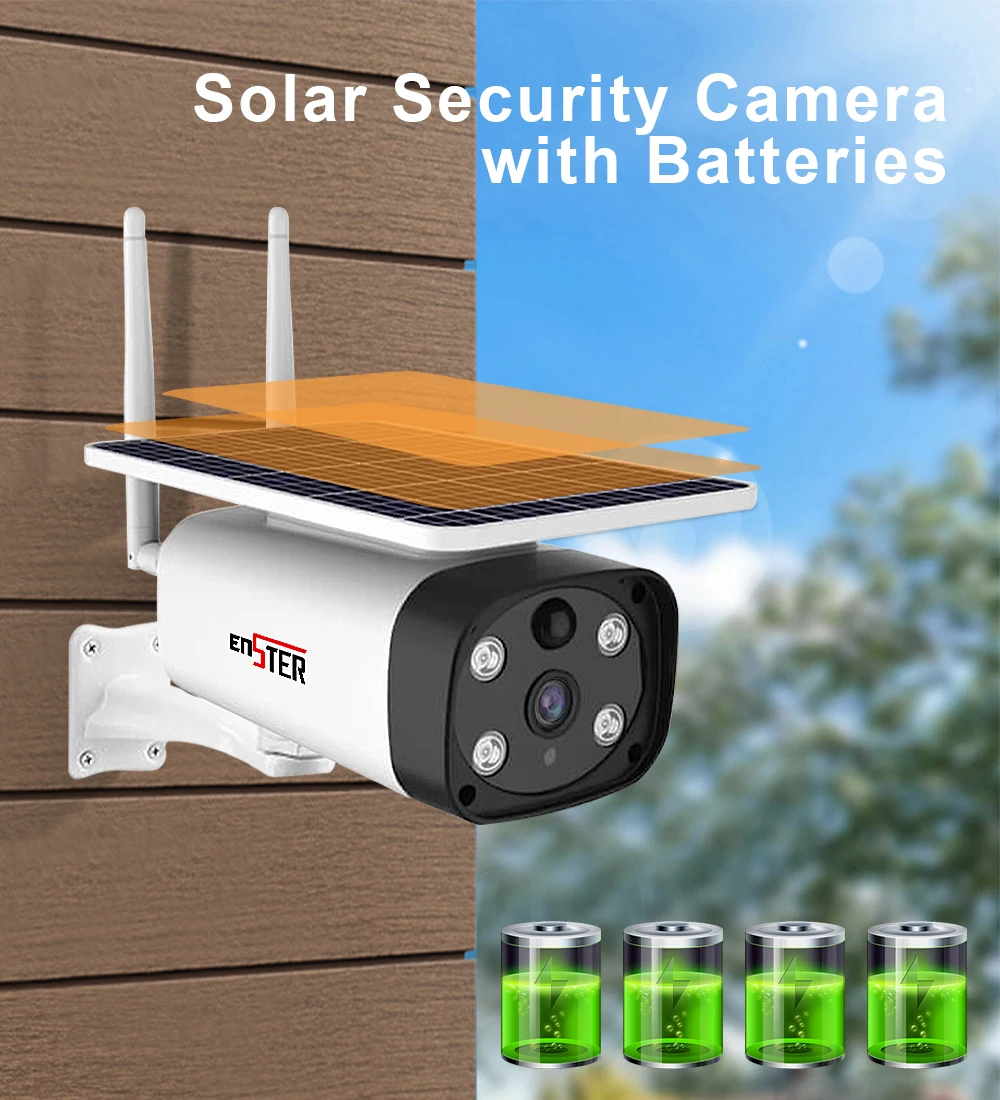 Kamera panel surya UBOX siaran langsung dan audio dua arah luar ruangan