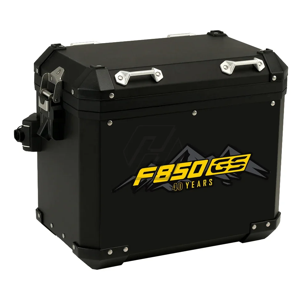 

Алюминиевый кофр для BMW Motorrad F850GS, тройной черный, 40-летние наклейки, светоотражающая наклейка для мотоцикла