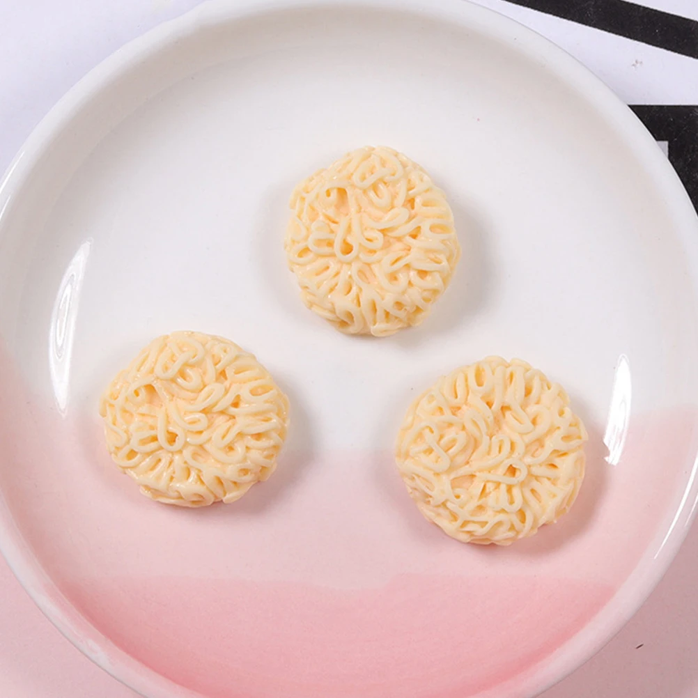 

30 Pcs Mini Instant Noodles Toys Dollhouse Food Model Decorations Resin Adornment